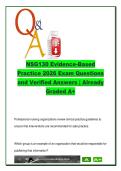 NSG130 Evidence-Based Practice &ndash; 26 Exam Questions & Verified Answers &vert; PICOT&comma; Healthy People 2020&comma; Research Methods &vert; 2025&sol;2026 Exam