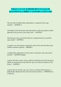 INDIANA STATE JURISPRUDENCE EXAM 150  QUESTIONS & CORRECT ANSWERS LATEST 2026