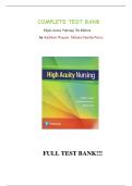 Test Bank &ndash; High-Acuity Nursing 7th Edition &lpar;Latest 2024&rpar; &vert; Wagner & Hardin-Pierce Exam Questions and Solutions