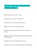 FSA EXAM SCRIPT 2026 QUESTIONS WITH ANSWERS GRADED A&plus;
