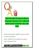 NSG 130  EXAM COMPLETE PACKAGE DEAL