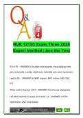 NUR 1212C Exam 3 &ndash; 85 Exam Questions & Expert Verified Answers &vert; Heart Failure&comma; PE&comma; Seizures&comma; CRC & BPH &vert; 2025&sol;2026 Comprehensive Review
