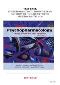 TEST BANK Psychopharmacology&colon; Drugs&comma; the Brain and Behavior &lpar;4TH Ed&rpar; By Jerry Meyer &vert; Full Guide ISBN&colon; 978-1605359878  