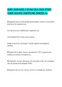 NURS 5338 MOD 2 EXAM Q&A 2026 STUDY GUIDE SOLVED QUESTIONS GRADED A&plus;