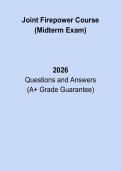 Joint Firepower Course Midterm Exam Prep &ndash; Practice Questions & Study Guide 2026
