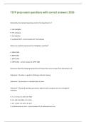 TCFP prep exam questions with correct answers 2026