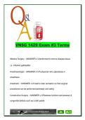 VNSG 1429 Exam 3 &ndash; 120 Key Terms & 100&percnt; Correct Answers &vert; Surgical Procedures&comma; Fractures&comma; Amputations & Post-Op Complications &vert; 2025&sol;2026 Study Guide