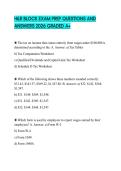 H&R BLOCK EXAM PREP QUESTIONS AND ANSWERS 2026 GRADED A&plus;