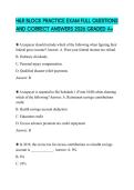 H&R BLOCK PRACTICE EXAM FULL QUESTIONS AND CORRECT ANSWERS 2026 GRADED A&plus;
