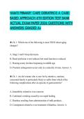 HAM&rsquo;S PRIMARY CARE GERIATRICS A CASEBASED APPROACH 6TH EDITION TEST BANK ACTUAL EXAM PAPER 2026 QUESTIONS WITH ANSWERS GRADED A&plus;