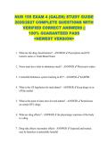 NUR 155 EXAM 4 &lpar;GALEN&rpar; STUDY GUIDE  2026&sol;2027 COMPLETE QUESTIONS WITH  VERIFIED CORRECT ANSWERS &vert;&vert;  100&percnt; GUARANTEED PASS  <NEWEST VERSION> 