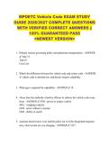 MPOETC Vehicle Code EXAM STUDY  GUIDE 2026&sol;2027 COMPLETE QUESTIONS  WITH VERIFIED CORRECT ANSWERS &vert;&vert;  100&percnt; GUARANTEED PASS  <NEWEST VERSION> 