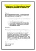 MEDICAL-SURGICAL NURSING IN CLIENT CARE CRITICAL THINKING BIO 102 TEST BANK