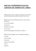 NURS 6541 COMPREHENSIVE EXAM 2026 QUESTIONS AND ANSWERS 100&percnt; CORRECT