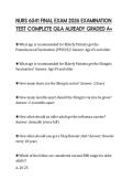 NURS 6541 FINAL EXAM 2026 EXAMINATION TEST COMPLETE Q&A ALREADY GRADED A&plus;