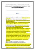 NR565 MIDTERM WEEK 1-4 STUDY GUIDE ADVANCED PHARMACOLOGY FUNDAMENTALS