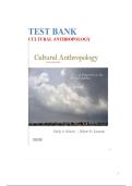Test Bank for Cultural Anthropology&colon; A Perspective on the Human Condition&comma; Tenth Edition by Emily A&period; Schultz&comma; Robert H&period; Lavenda &vert; Latest Update 2026 Exam Prep Graded A&plus;