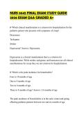 NURS 6645 FINAL EXAM STUDY GUIDE 2026 EXAM Q&A GRADED A&plus;