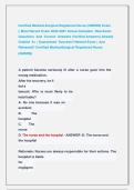 Certified Medical-Surgical Registered Nurse &lpar;CMSRN&rpar; Exam   &vert;&vert; Most Recent Exam 2026-2027 Actual Complete  Real Exam  Questions  And  Correct  Answers &lpar;Verified Answers&rpar; Already  Graded  A&plus; &vert; Guaranteed  Success&excl;&excl; Newest Exam &vert; Just   Released&excl;&excl; Certified 