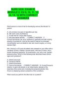 NURS 5220&colon; EXAM &num;1 MODULE 2&colon; CH 9&comma; 10&comma; 11&comma; 12&comma; 14&comma; 15&comma; 16 WITH CORRECT ANSWERS