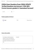 CESGA Exam Questions Exam &lpar;2026&rpar; UPDATE Verified Questions And Answers &vert; With 100&percnt; Correct Answers graded A&plus; Guaranteed Success&excl;&excl;