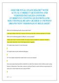 OSSF DR FINAL EXAM 2026&sol;2027 WITH  ACTUAL CORRECT QUESTIONS AND  VERIFIED DETAILED ANSWERS  &vert;CURRENTLY TESTING QUESTIONS AND  SOLUTIONS&vert;ALREADY GRADED A&plus;&vert;NEWEST  &vert;BRAND NEW VERSION&vert;JUST RELEASED&excl;&excl;