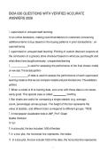 BIDA 630 QUESTIONS WITH VERIFIED ACCURATE ANSWERS 2026