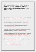 HVACR GAS HEAT EXAM WITH VERIFIED  QUESTIONS AND ANSWERS&vert;&vert; ALREADY  GRADED A&plus;&vert;&vert; GUARANTEED PASS&vert;&vert; LATEST  UPDATE 2026