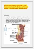 BIOL 252 Human Anatomy & Physiology II w&sol;Lab &vert; Module 6 Exam Review 70&plus; Questions and Answers - Summary &vert; LockDown Browser &vert; Portage Learning