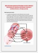 BIOL 252 Human Anatomy & Physiology II w&sol;Lab &vert; Module 9 Exam Review 70&plus; Questions and Answers -Summary &vert; LockDown Browser &vert; Portage Learning