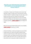 PALS Precourse Self-Assessment Exam Newest  2026 Questions and Correct Detailed Answers  Already Graded A&plus; 