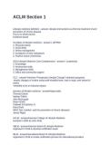 ACLM Section 1&period; Questions and Answers 100&percnt; Correct