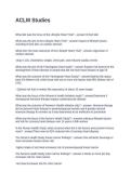 ACLM Studies Questions and Answers 100&percnt; Solved