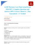 AAMI Mortuary Law Final Actual Exam 2026&sol;2027 &vert; Complete Questions and Answers 100&percnt; Correct &vert; Rated A&plus; &vert; Pass Guaranteed - A&plus; Graded