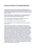 American Board of Lifestyle Medicine&period; Questions and Answers 2026
