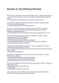 Section 3- ACLM Board Review&period; Questions and Answers 100&percnt; Correct