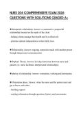 NURS 204 COMPREHENSIVE EXAM 2026 QUESTIONS WITH SOLUTIONS GRADED A&plus;