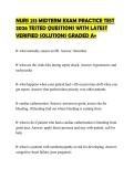 NURS 213 MIDTERM EXAM PRACTICE TEST 2026 TESTED QUESTIONS WITH LATEST VERIFIED SOLUTIONS GRADED A&plus;