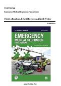 Test Bank For Emergency Medical Responder&colon; First on Scene 11th Edition By Chris Le Baudour&comma; J&period; David Bergeron&comma; & Keith Wesley &vert;All Chapters &lpar;1-27&rpar;&vert;Updated Version A&plus;