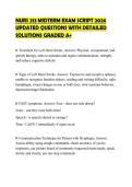 NURS 213 MIDTERM EXAM SCRIPT 2026 UPDATED QUESTIONS WITH DETAILED SOLUTIONS GRADED A&plus;
