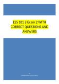 ESS 101 B Exam 2 WITH CORRECT QUESTIONS AND ANSWERS&period;