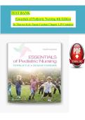 Essentials of Pediatric Nursing&comma; 4th Edition &mdash; Complete Test Bank &lpar;Chapters 1&ndash;29&rpar; &vert; Theresa Kyle & Susan Carman &vert; Pediatric Nursing Exam Questions