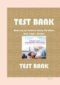 TEST BANK - MATERNITY AND PEDIATRIC NURSING 4TH EDITION BY SUSAN SCOT RICCI&comma; TERRY KYLE&comma; SUSAN CARMAN &vert;NGN COMPLETE QUESTIONS WITH 100&percnt; ACCURATE VERIFIED ANSWERS 2025-2026&period;