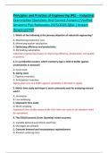 Principles and Practice of Engineering &lpar;PE&rpar; &ndash; Industrial  Examination Questions And Correct Answers &lpar;Verified  Answers&rpar; Plus Rationales 2025&sol;2026 Q&A &vert; Instant  Download Pdf 