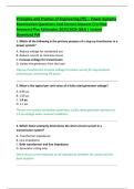 Principles and Practice of Engineering &lpar;PE&rpar; &ndash; Power Systems  Examination Questions And Correct Answers &lpar;Verified  Answers&rpar; Plus Rationales 2025&sol;2026 Q&A &vert; Instant  Download Pdf 