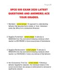 SPCE 609 EXAM 2026 LATEST  QUESTIONS AND ANSWERS&vert; ACE  YOUR GRADES&period; 