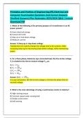 Principles and Practice of Engineering &lpar;PE&rpar; Electrical and  Computer Examination Questions And Correct Answers  &lpar;Verified Answers&rpar; Plus Rationales 2025&sol;2026 Q&A &vert; Instant  Download Pdf