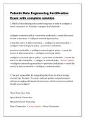 Palantir Data Engineering Certification Exam &vert; Complete Solutions & Verified Q&A &vert; Latest 2026