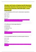 Principles and Practice of Engineering &lpar;PE&rpar; Mechanical  Examination Questions And Correct Answers &lpar;Verified  Answers&rpar; Plus Rationales 2025&sol;2026 Q&A &vert; Instant  Download Pdf 