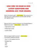 UIUC CMN 102 EXAM &num;4 2026  LATEST QUESTIONS AND  ANSWERS&vert; ACE YOUR GRADES&period;